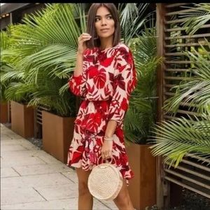 Johanna Ortiz X H&M floral leaf dress size XXS- fits like an XS/2